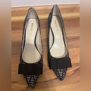 Anne Klein Black & White Closed Toe Heels